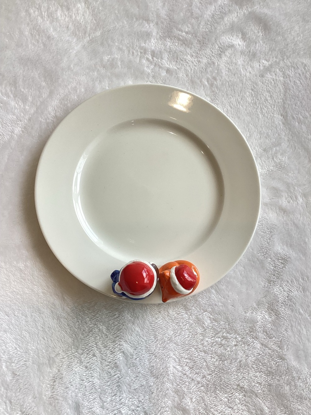 🦉🦊Yankee Candle Plate Holder Woodland Fox and Owl 7” Christmas Holiday - Picture 8 of 11